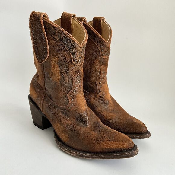 IDYLLWILD Miranda Lambert Distressed Point toe Pull-on Western Brown 6.5 - Picture 12 of 12